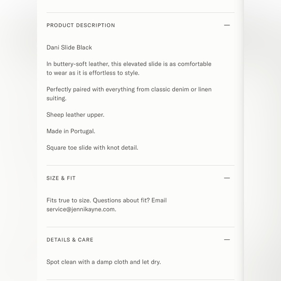 Jenni Kayne Women's Black Leather Dani Slide Size 36 - Picture 13 of 13